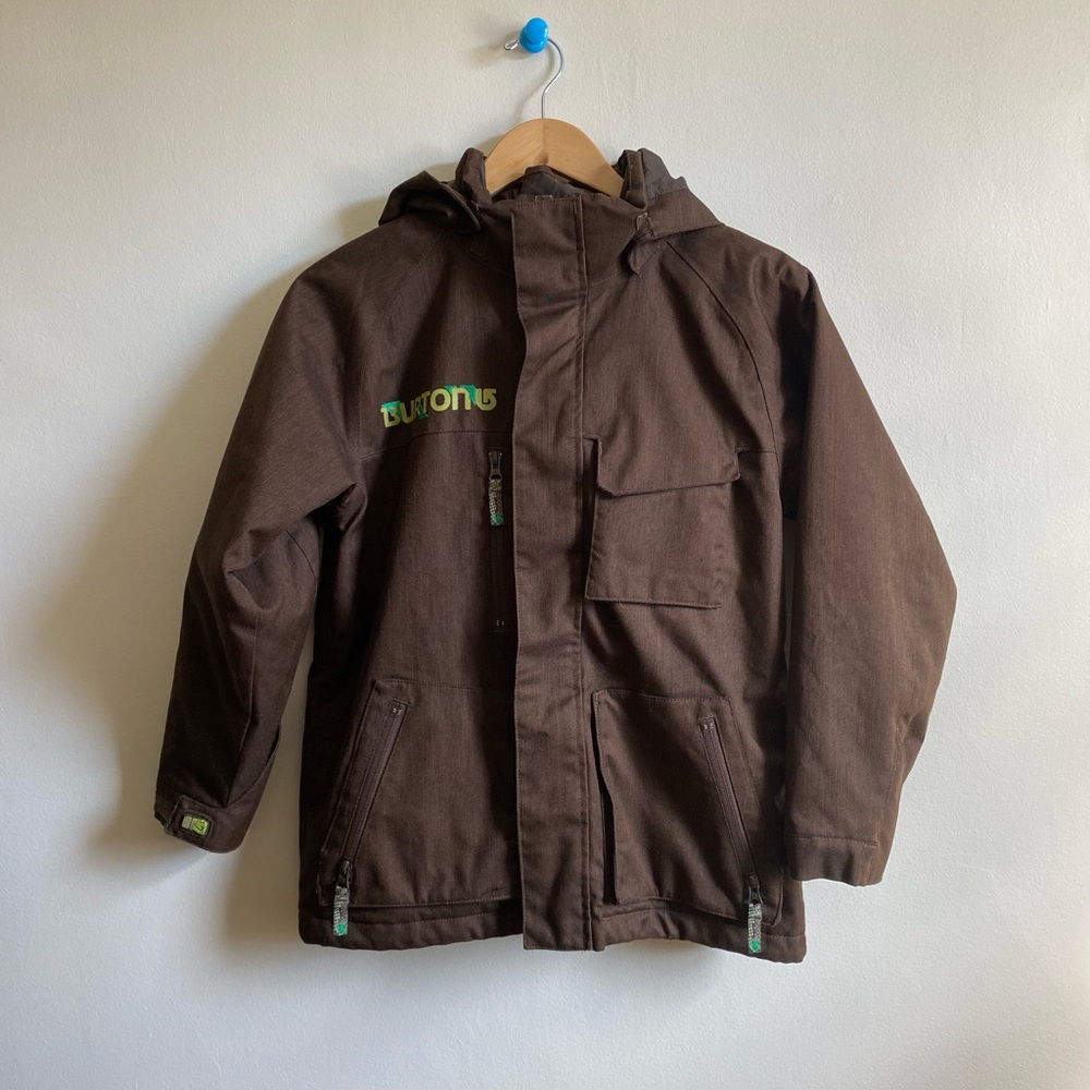 Kids Burton Brown Dry Ride Snowboard Jacket L 10/12